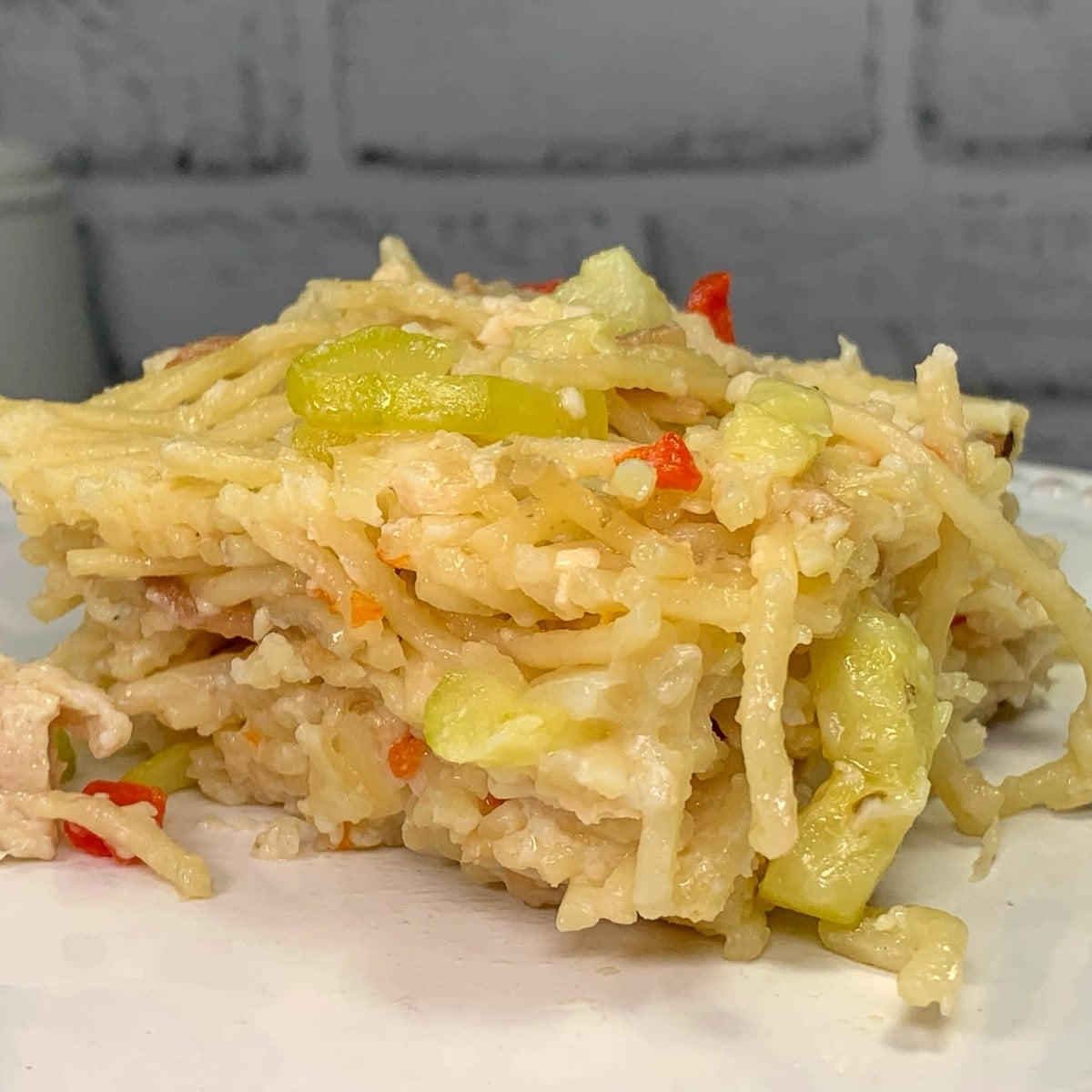 Baked Chicken Zucchini Spaghetti Casserole
