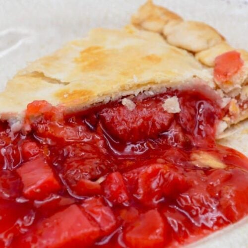 Leo’s Favorite Strawberry Rhubard Pie