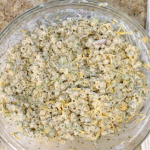 creamy ranch macaroni salad