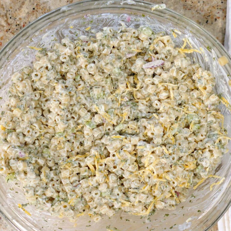 creamy ranch macaroni salad