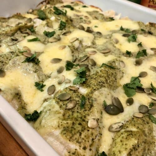 Chicken Enchiladas In Green Sauce