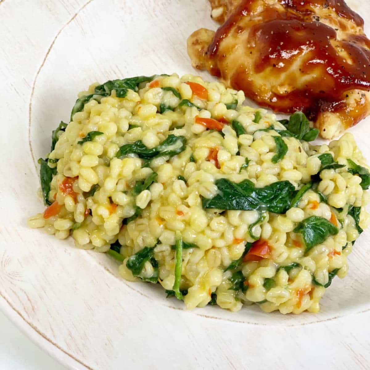 Instant Pot Barley and Vegetable Risotto
