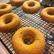 Baked Pumpkin Donuts with Maple Glaze