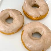 Baked Pumpkin Donuts with Maple Glaze