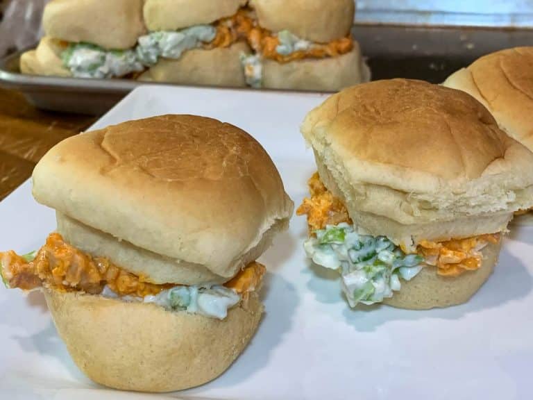 buffalo chicken blue cheese sliders