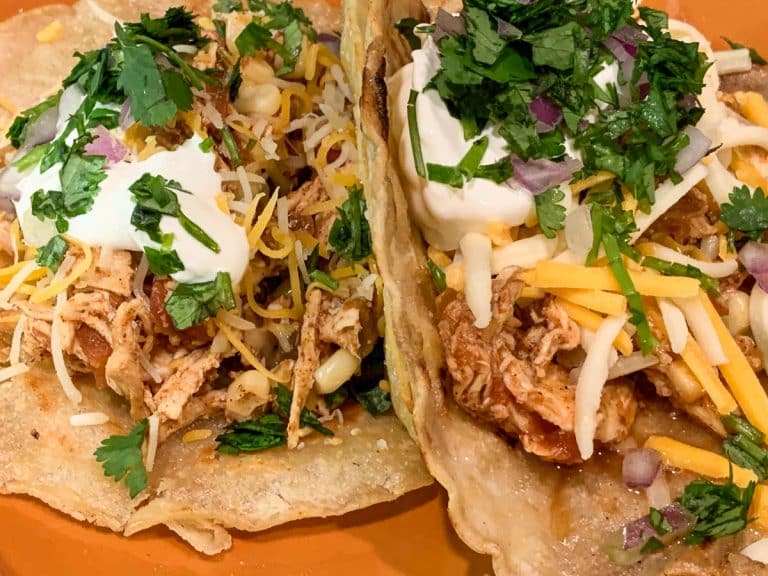 slow cooker chicken lime tacos