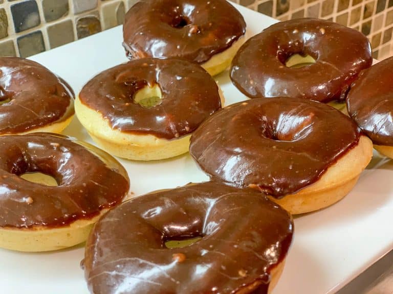 baked donuts chocolate glaze