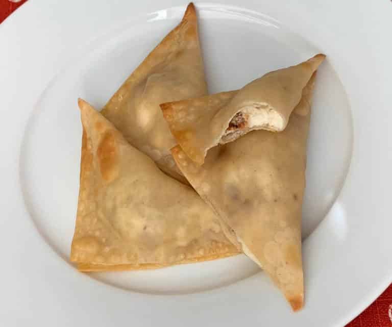 baked cream cheese bacon wontons