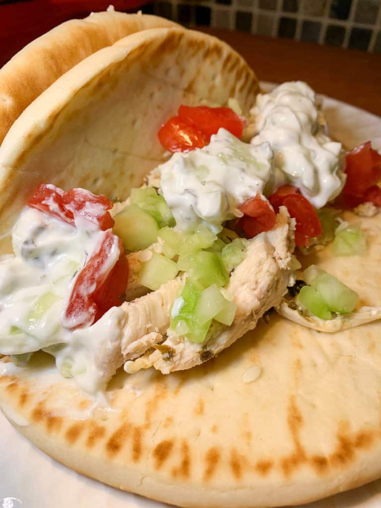 Grilled Chicken Gyros with Tzatziki Sauce - Hot Rod's Recipes