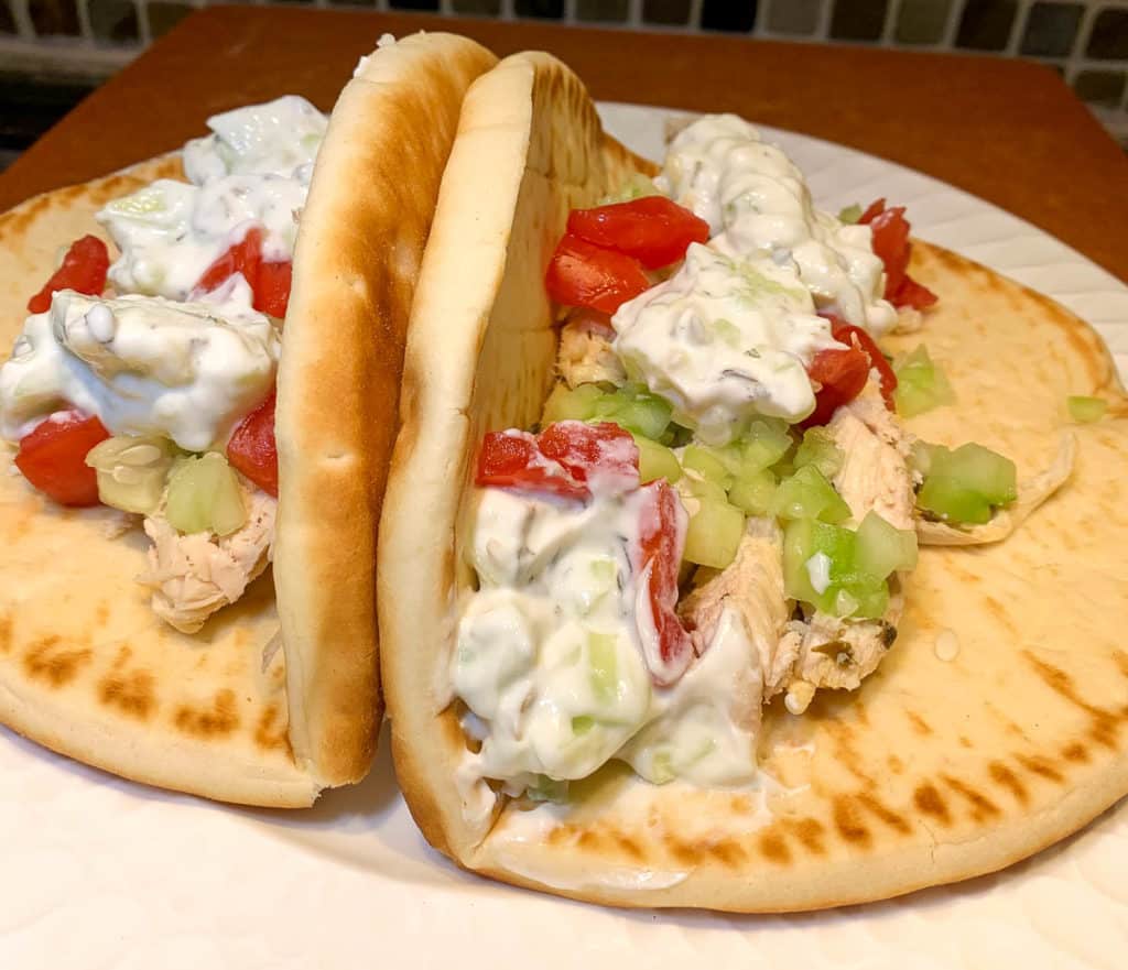 Grilled Chicken Gyros with Tzatziki Sauce - Hot Rod's Recipes