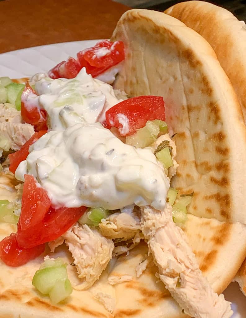 Grilled Chicken Gyros with Tzatziki Sauce - Hot Rod's Recipes