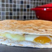 chicken quesadillas with apricot jam