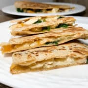 chicken quesadillas with apricot jam