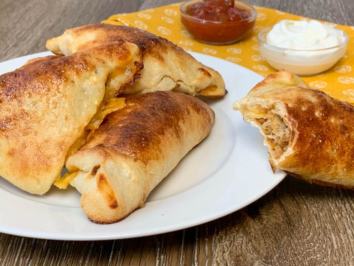 mini taco calzones