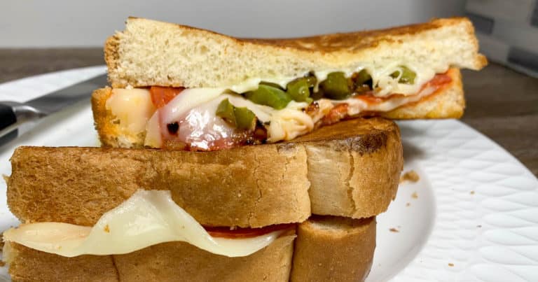 Pizza Style Grilled Cheese Sandwiches