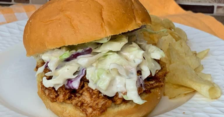 BBQ pulled chicken sandwiches