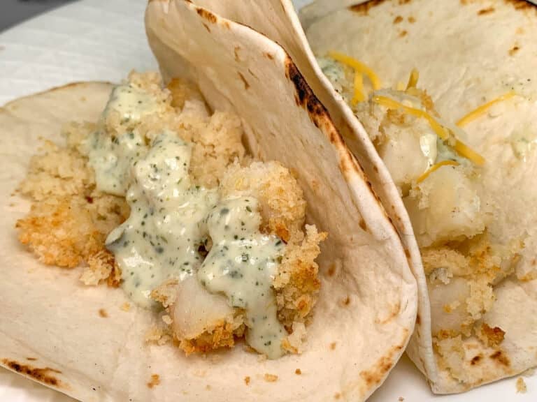 fish tacos with crema