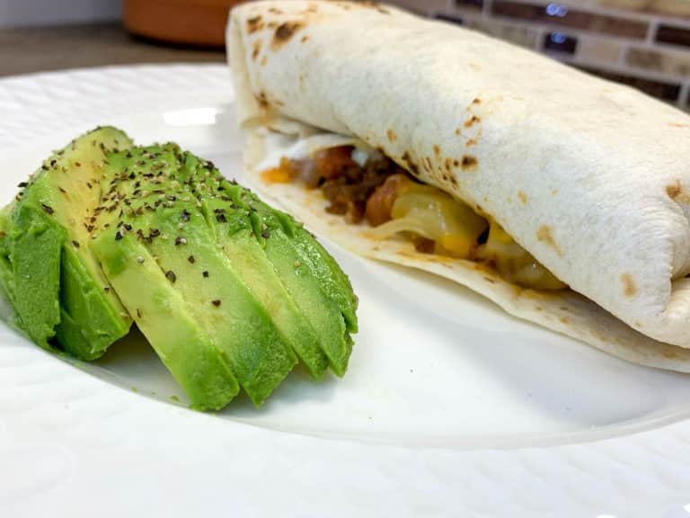 chorizo and potato burritos