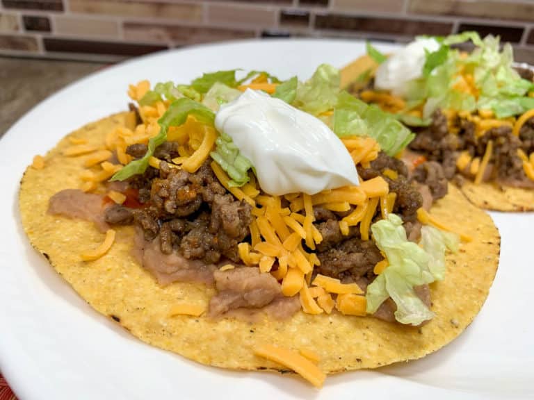 easy beef tostadas