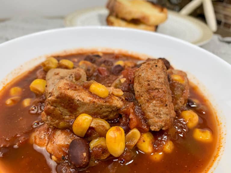 slow cooker spicy pork chili