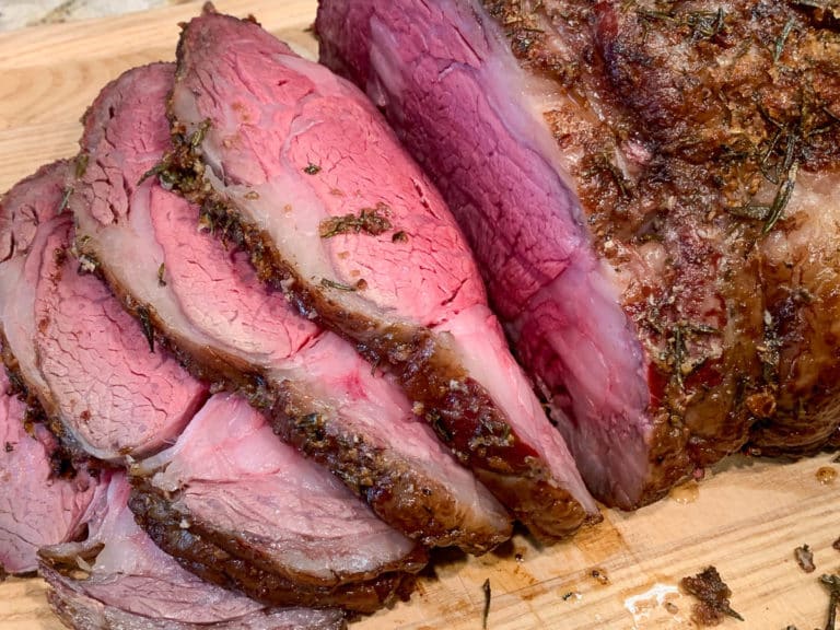 sliced prime rib