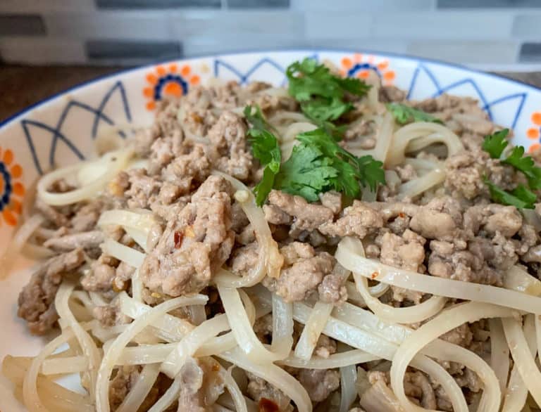 Szechuan Style Noodles with Turkey
