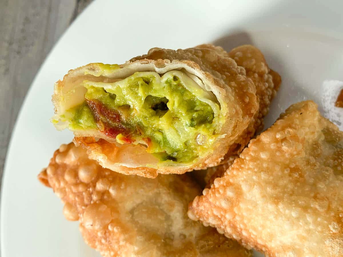 these jalapeño avocado egg rolls make a great appetizer