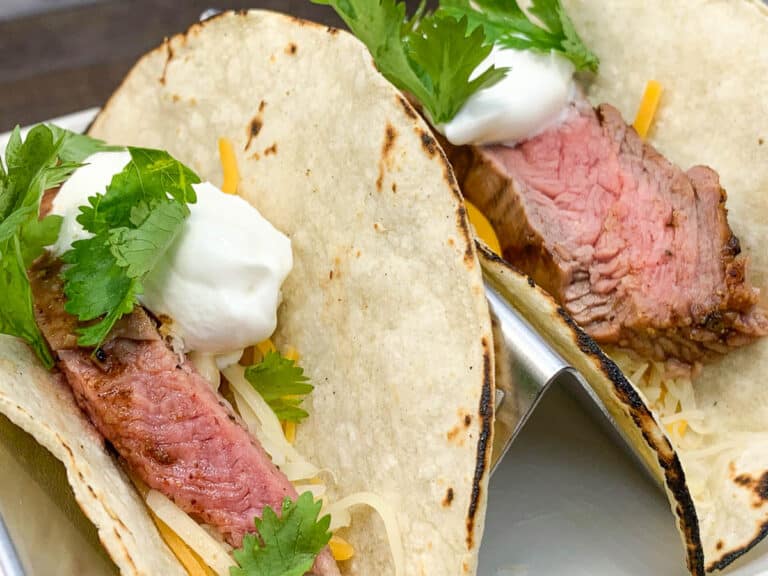 dr pepper flank steak tacos