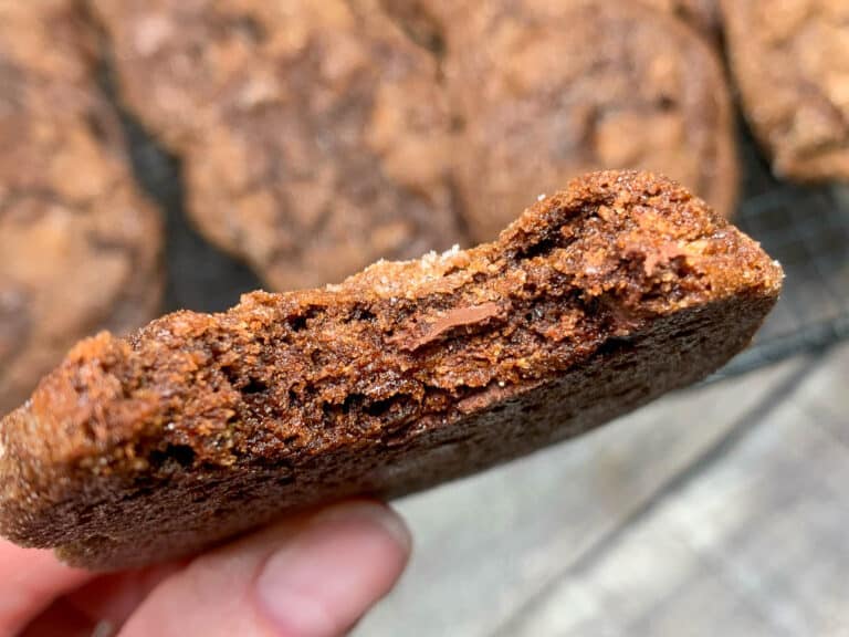 chewy chocolate ginger molasses cookies