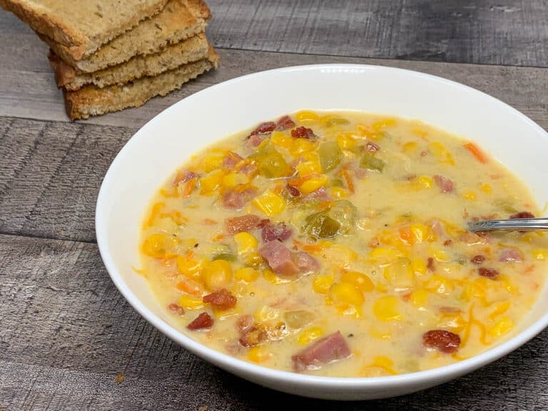 bowl of corn chowder