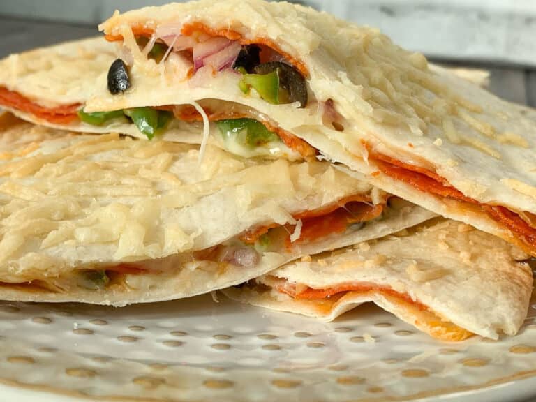 Pepperoni Pizza Style Quesadillas