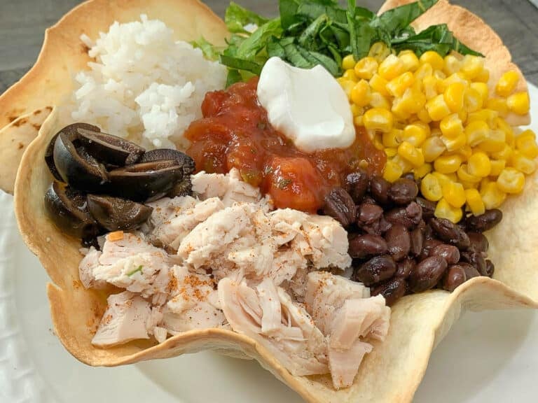 easy chicken taco bowl