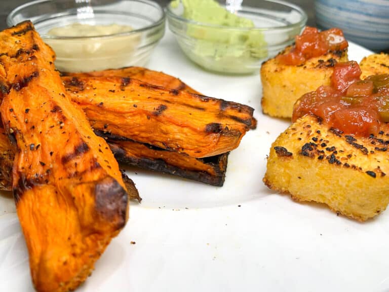 grilled sweet potato planks