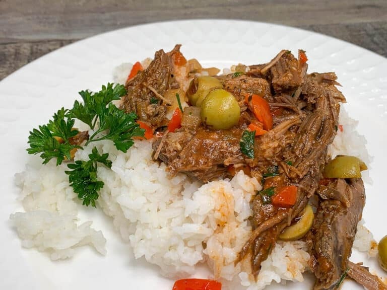 ropa vieja with white rice