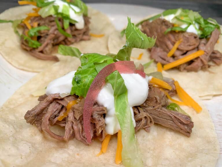 diabetic shredded beef tacos
