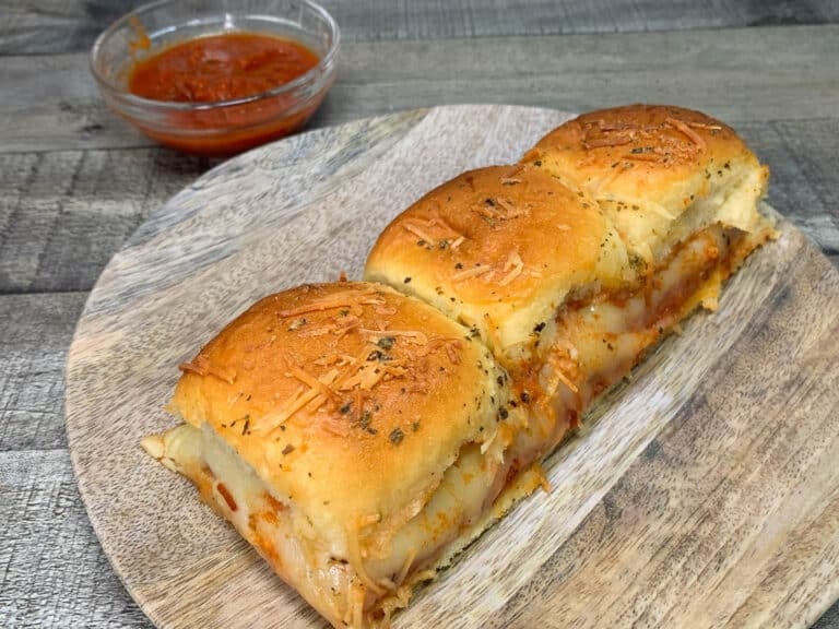 pizza sliders on a plate