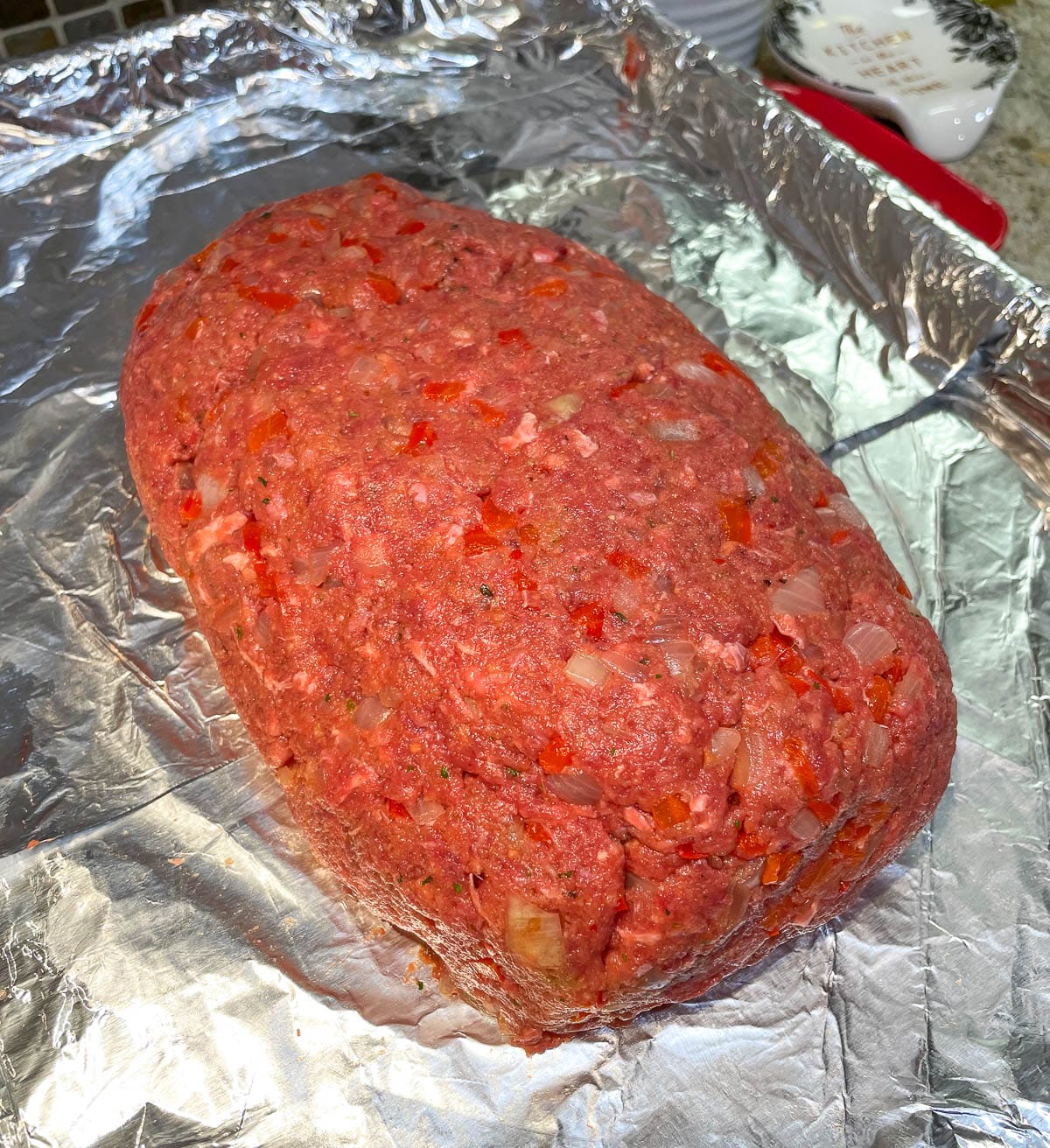 meatloaf on baking sheet