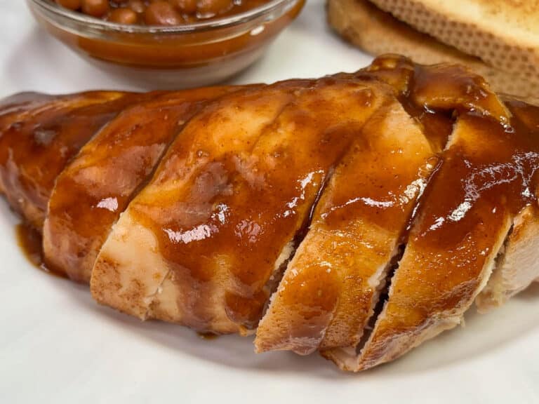chicken breast with bbq sauce