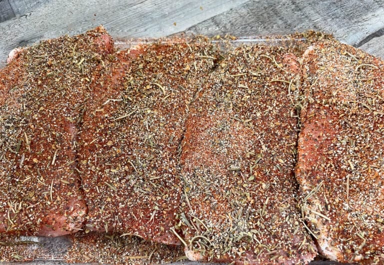 dry rub on pork chops