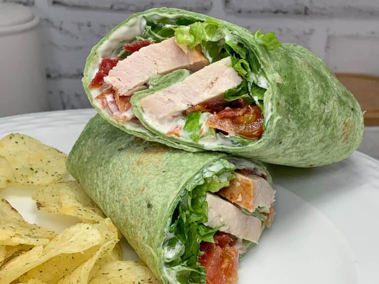 blt turkey tortilla wrap