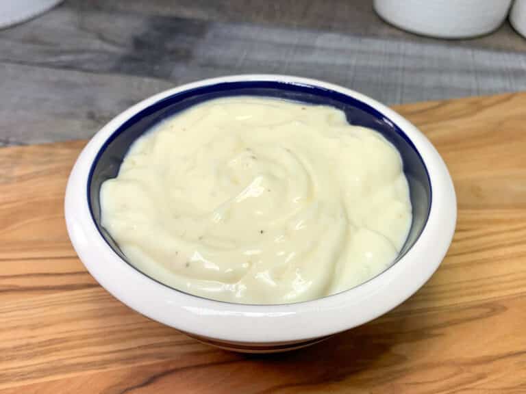 bowl of garlic aioli