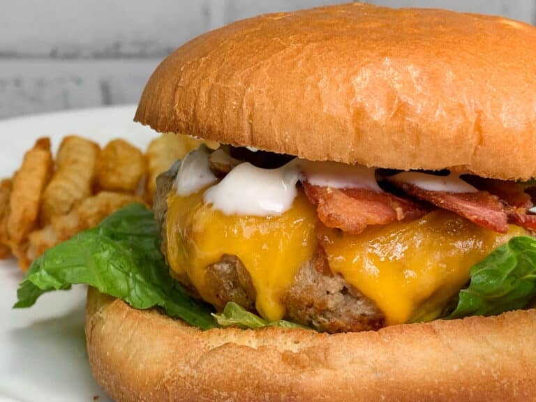 bacon ranch chicken burgers
