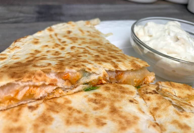 buffalo chicken quesadillas