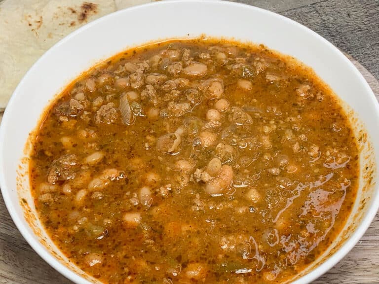 bowl of chili verde