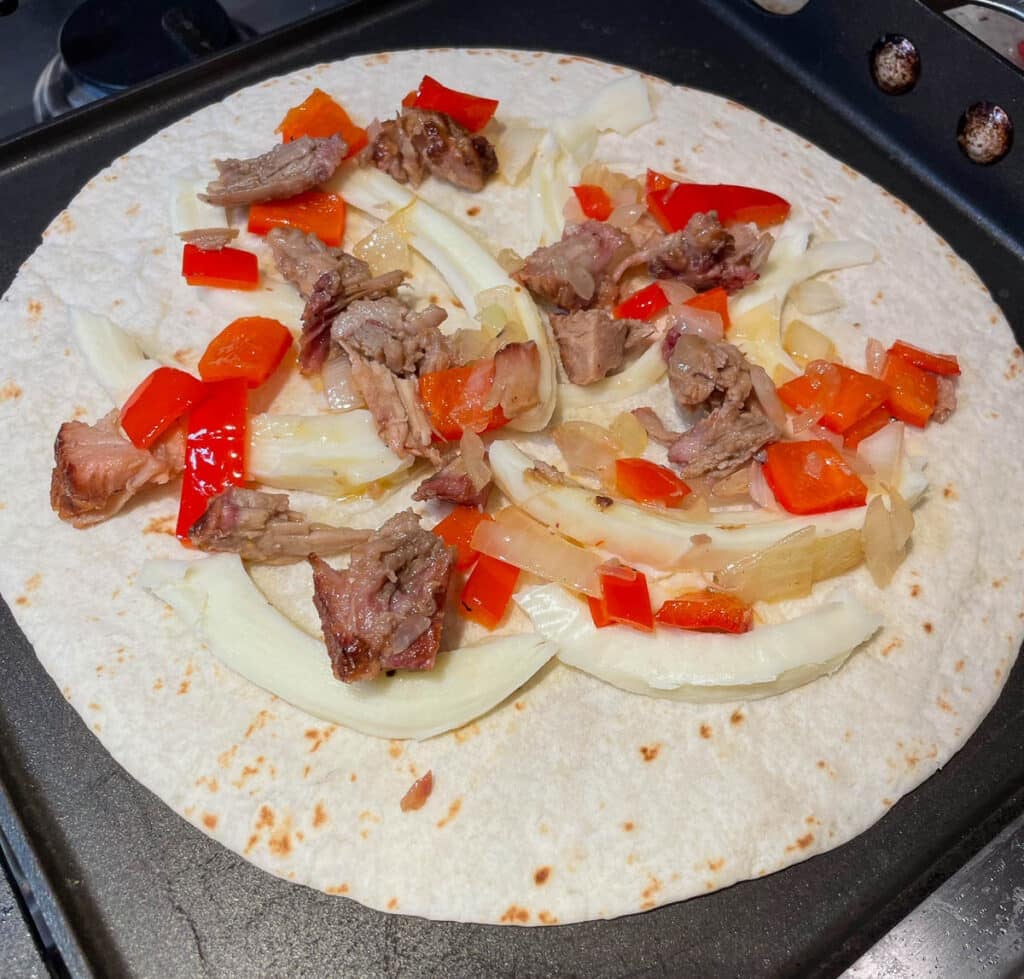 pulled pork quesadilla