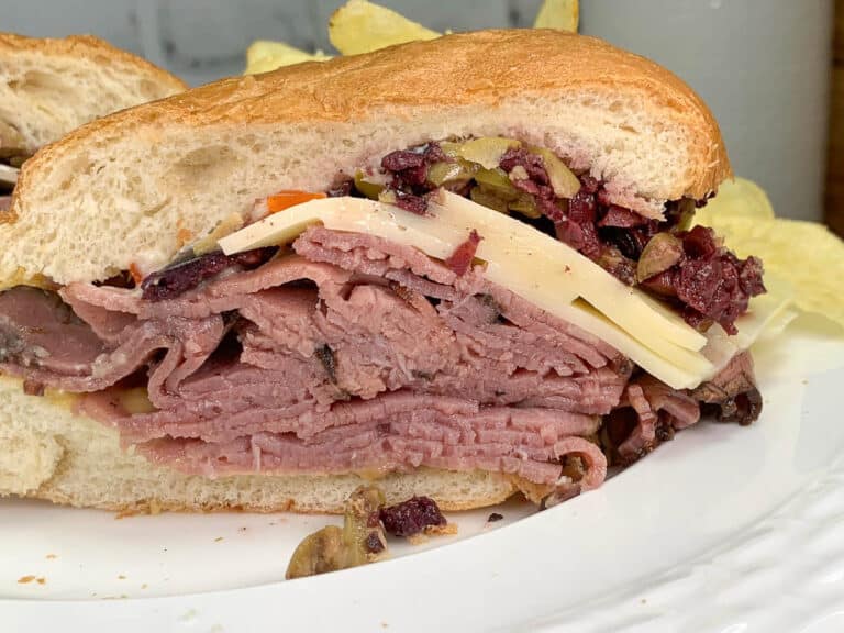 roast beef sandwich olives