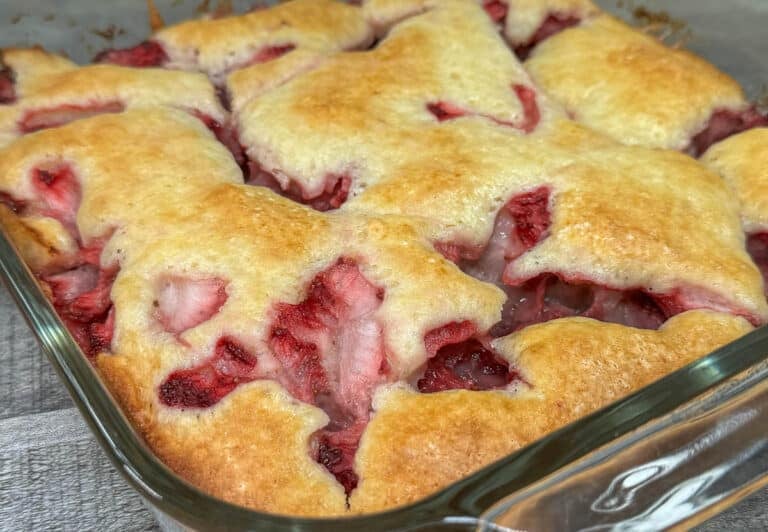 strawberry cobbler