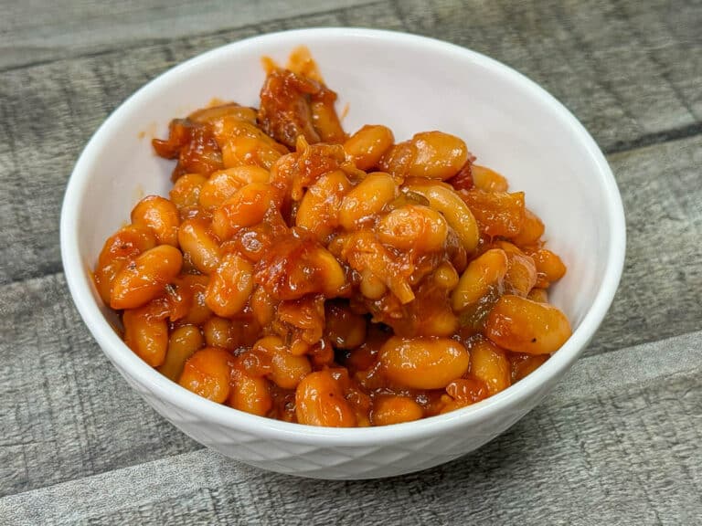 mango baked beans