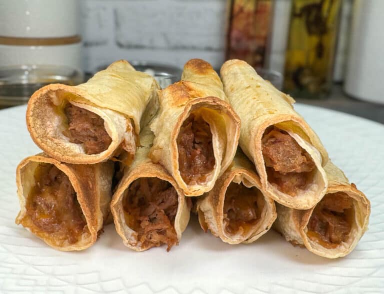baked pulled pork taquitos