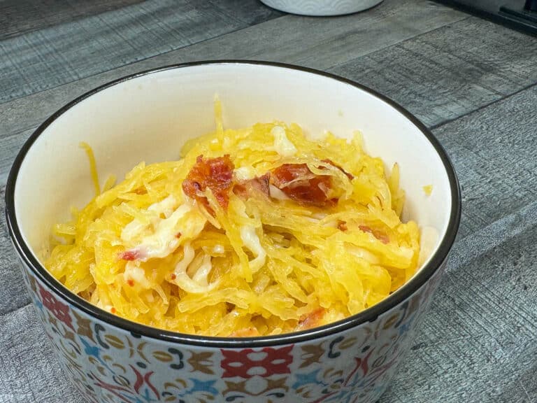 Cheesy Bacon Spaghetti Squash